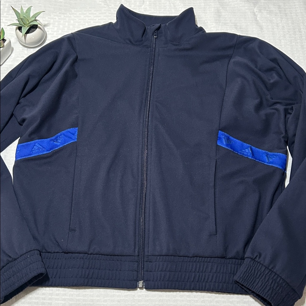 Adidas Women's Navy Track Jacket small